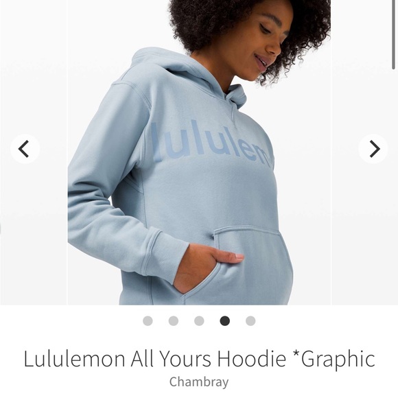 All Yours Hoodie chambray logo hoodie - Picture 6 of 12